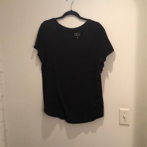 Vintage soft Loft black tee with pocket